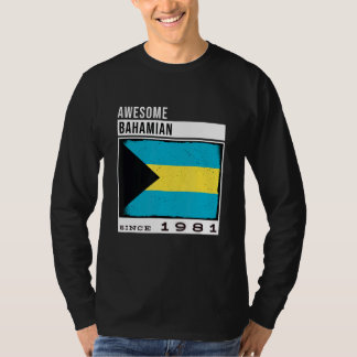 Phantastisches Bahamian Seit 1981 Bahamian 41. Bir T-Shirt