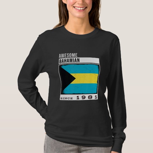 Phantastisches Bahamian Seit 1981 Bahamian 41. Bir T-Shirt (Vorderseite)