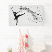 Phantastisches Ballerina-Tanzen mit Musik Banner (Insitu)