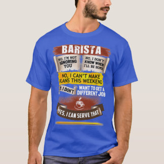 Phantastisches Barista kann das beheben T-Shirt