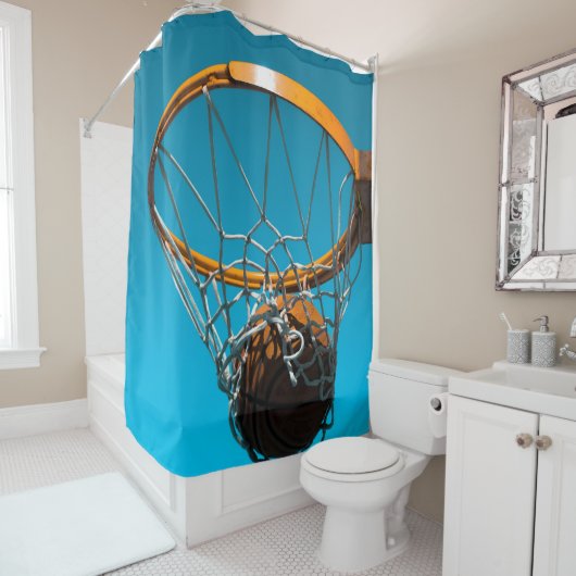 Phantastisches Basketballdesign Duschvorhang (Beispiel)
