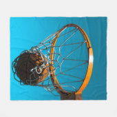 Phantastisches Basketballdesign Fleecedecke (Vorderseite (Horizontal))