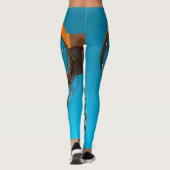 Phantastisches Basketballdesign Leggings (Rückseite)