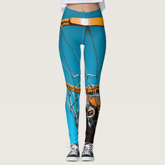 Phantastisches Basketballdesign Leggings (Vorderseite)