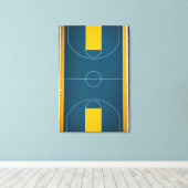 Phantastisches Basketballdesign Leinwanddruck (Insitu (Holzboden))