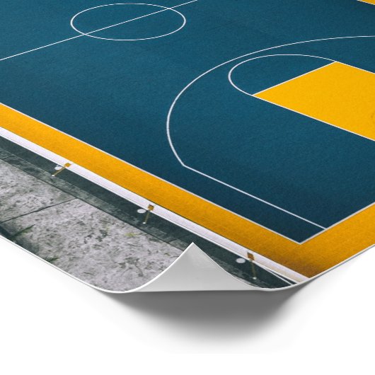 Phantastisches Basketballdesign Poster (Ecke)