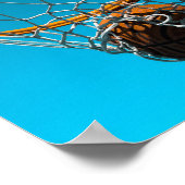 Phantastisches Basketballdesign Poster (Ecke)