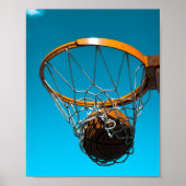 Phantastisches Basketballdesign Poster (Vorne)