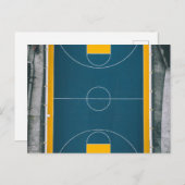 Phantastisches Basketballdesign Postkarte (Vorne/Hinten)
