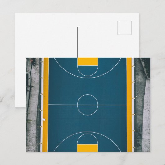 Phantastisches Basketballdesign Postkarte (Vorne/Hinten)