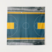 Phantastisches Basketballdesign Wandteppich (Vorderseite (Horizontal))