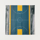 Phantastisches Basketballdesign Wandteppich (Vorderseite)