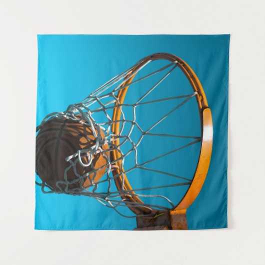 Phantastisches Basketballdesign Wandteppich (Vorderseite (Horizontal))