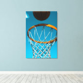 Phantastisches Basketballgeschenk Leinwanddruck (Insitu (Holzboden))