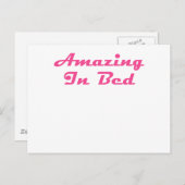 Phantastisches Bett Postkarte (Vorne/Hinten)