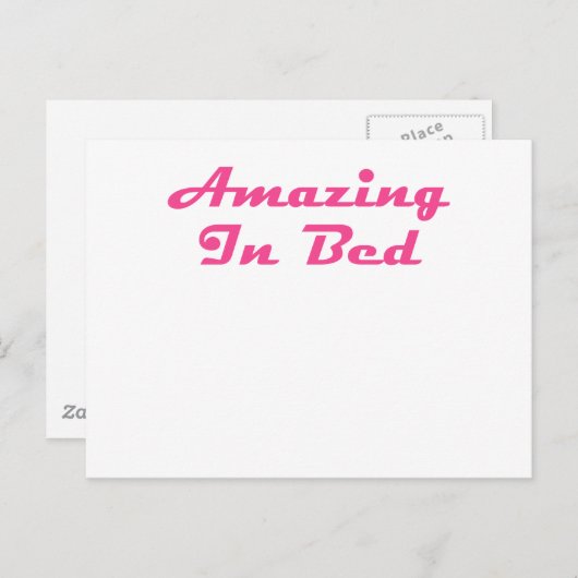 Phantastisches Bett Postkarte (Vorne/Hinten)