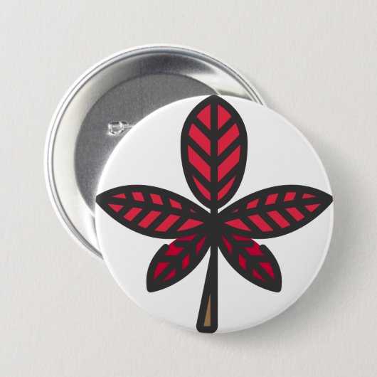 phantastisches Blatt Button (Vorne & Hinten)