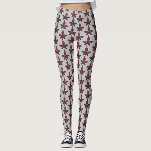 phantastisches Blatt Leggings (Vorderseite)