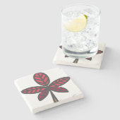 phantastisches Blatt Steinuntersetzer (Seitenansicht)