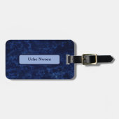 Phantastisches Blau Gepäckanhänger (Vorderseite horizontal)