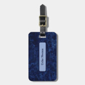 Phantastisches Blau Gepäckanhänger (Vorderseite vertikal)