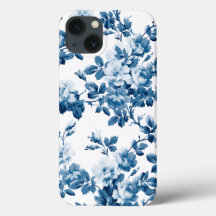 Phantastisches blaues Blumenmuster