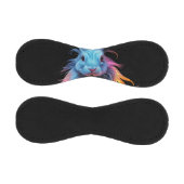 Phantastisches Blaues Kaninchen am Feuer Baseball (Paneele)