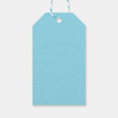 Phantastisches Blaues Kaninchen am Feuer Geschenkanhänger (Rückseite)