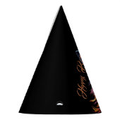 Phantastisches Blaues Kaninchen am Feuer Partyhütchen (Links)