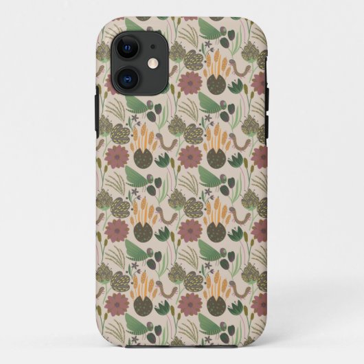 Phantastisches Blumenmuster Case-Mate iPhone Hülle (Rückseite)