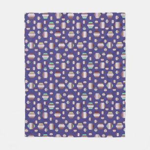 Phantastisches Blumenmuster Fleecedecke