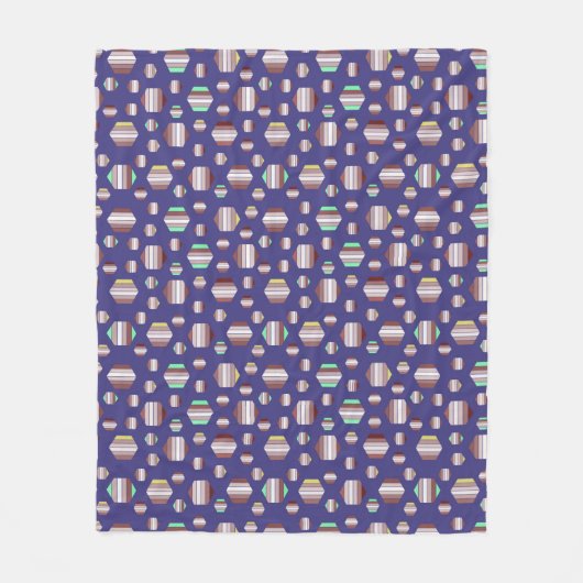 Phantastisches Blumenmuster Fleecedecke (Vorderseite)