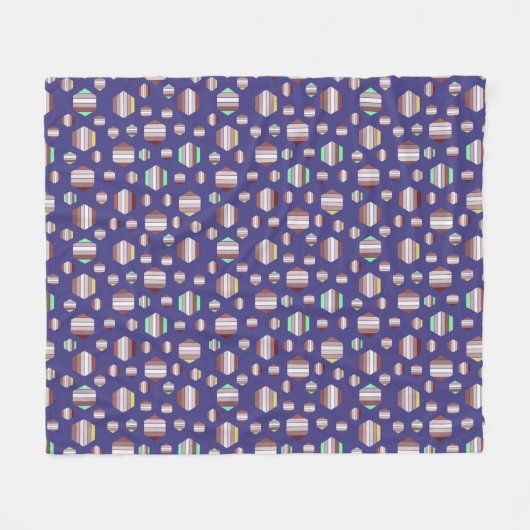 Phantastisches Blumenmuster Fleecedecke (Vorderseite (Horizontal))