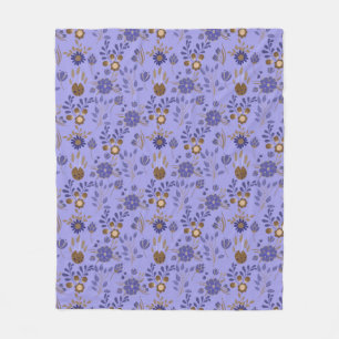 Phantastisches Blumenmuster Fleecedecke