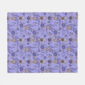 Phantastisches Blumenmuster Fleecedecke (Vorderseite (Horizontal))
