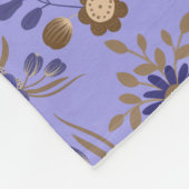 Phantastisches Blumenmuster Fleecedecke (Ecke)