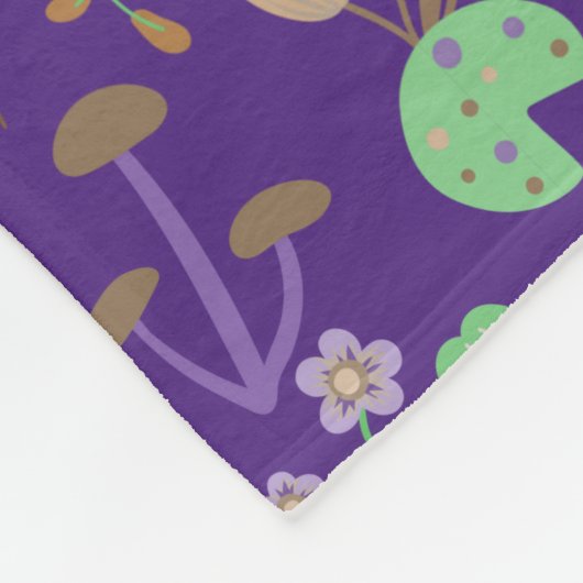 Phantastisches Blumenmuster Fleecedecke (Ecke)