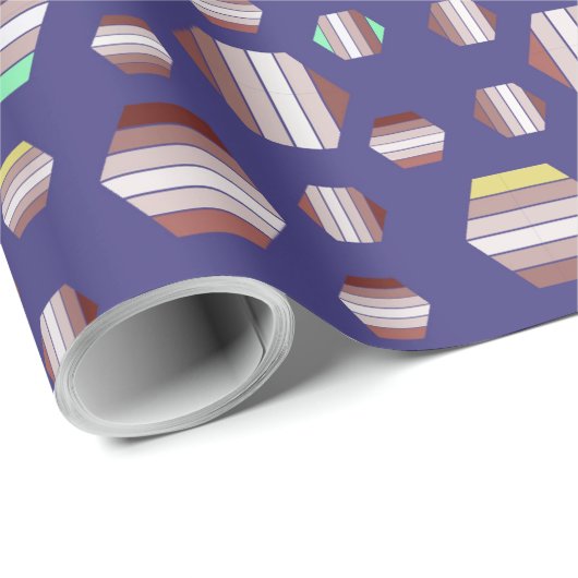 Phantastisches Blumenmuster Geschenkpapier (Rolleneckpunkt)