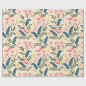 Phantastisches Blumenmuster Geschenkpapier (Flach)