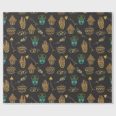 Phantastisches Blumenmuster Geschenkpapier (Flach)