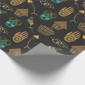 Phantastisches Blumenmuster Geschenkpapier (Ecke)