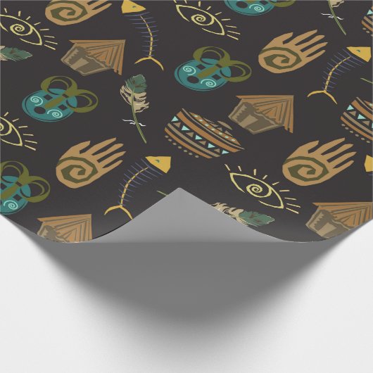 Phantastisches Blumenmuster Geschenkpapier (Ecke)