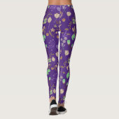 Phantastisches Blumenmuster Leggings (Rückseite)
