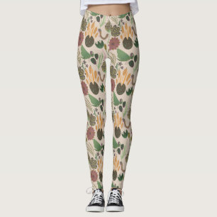 Phantastisches Blumenmuster Leggings