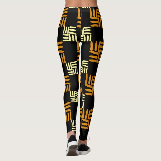Phantastisches Blumenmuster Leggings (Rückseite)