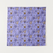 Phantastisches Blumenmuster Wandteppich (Vorderseite)