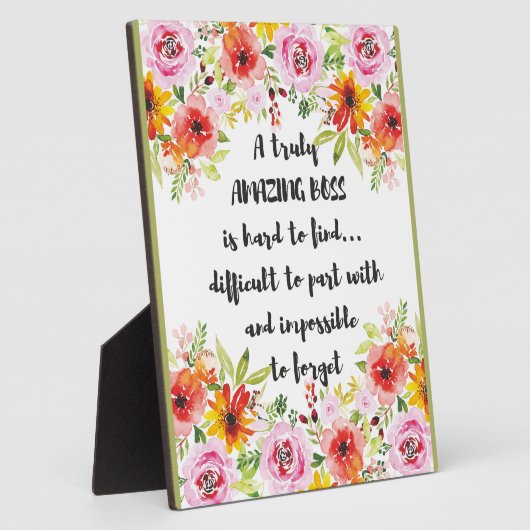 Phantastisches Boss Zitat Große Bonusgeschenke Fotoplatte (Seite)