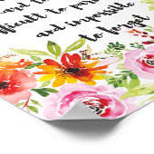 Phantastisches Boss Zitat Große Bonusgeschenke Poster (Ecke)