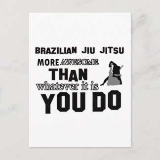 Phantastisches brasilianisches Jiu Jitsu-Design Postkarte