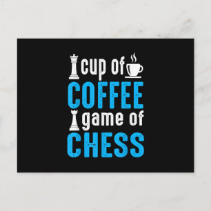 Phantastisches Brettspiel - Kaffeespiel Einladungspostkarte